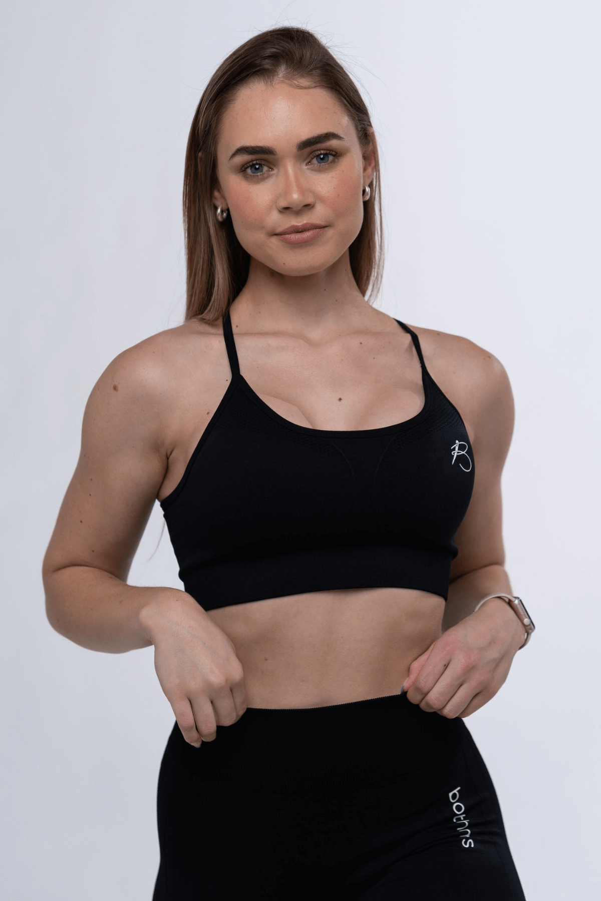 botthms botthms Black Active Seamless Set